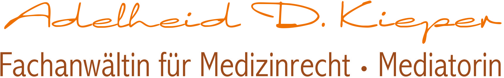„Adelheid D. Kieper Rechtsanwältin“-Logo, zur Startseite